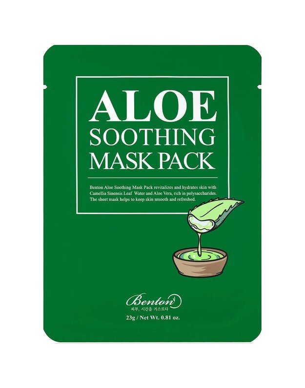 Benton Aloe Soothing Mask Pack veido kaukė