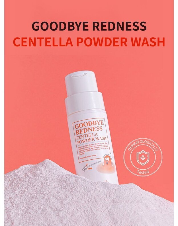 Benton Goodbye Redness Centella Powder Wash enziminis veido šveitiklis/milteliai