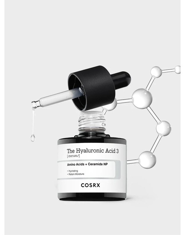 cosrx The Hyaluronic Acid 3 Serum veido serumas su hialurono rūgštimi