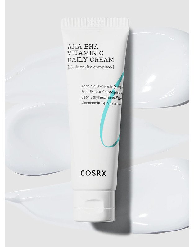 cosrx AHA BHA Vitamin C Daily Cream skaistinantis veido kremas