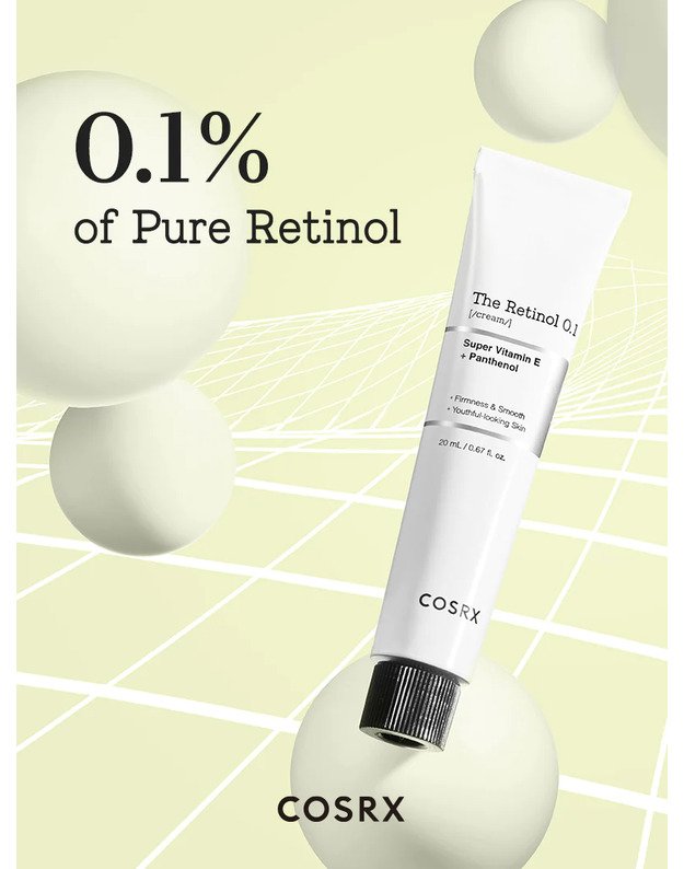 cosrx The Retinol 0.1 Cream veido kremas su retinoliu