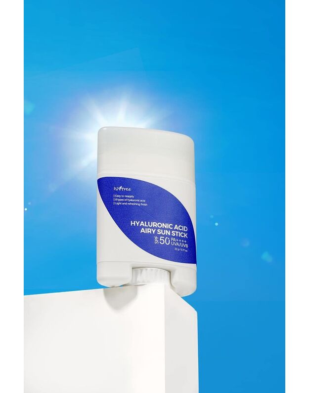 Isntree Hyaluronic Acid Airy Sun Stick pieštukinė apsauga nuo saulės