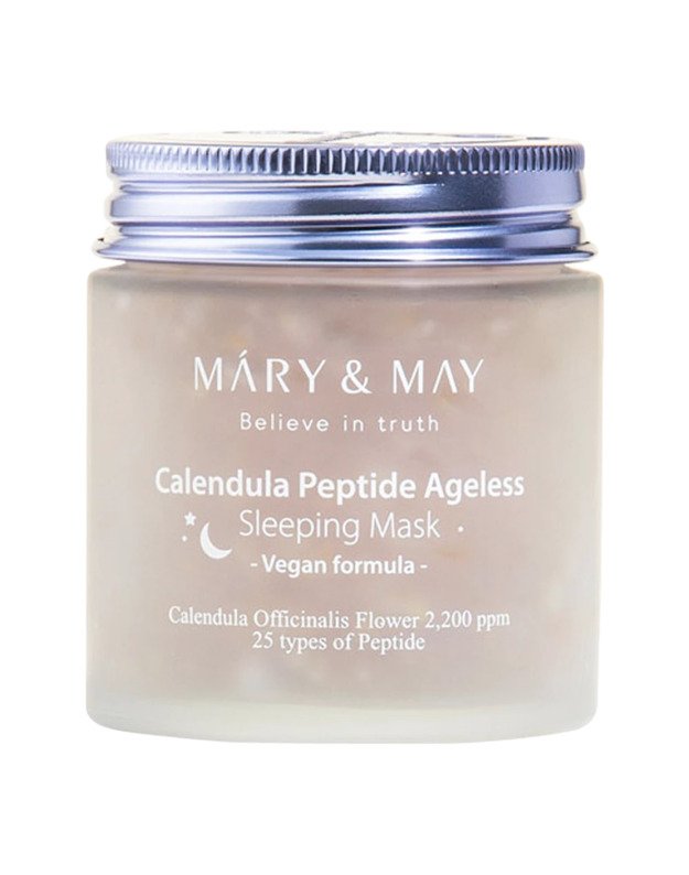 Mary&May Calendula Peptide Ageless Sleeping Mask gaivinanti naktinė veido kaukė