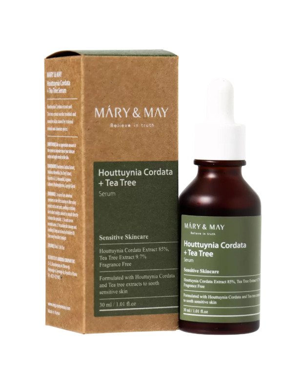Mary&May Houttuynia Cordata + Tea Tree Serum raminantis veido serumas