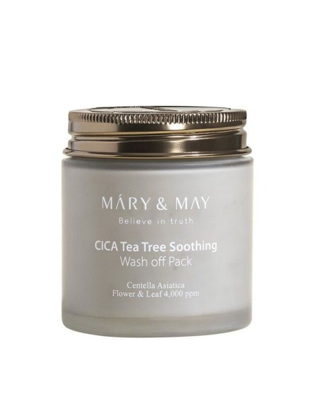 Mary&May Cica Tea Tree Soothing Wash Off Pack raminanti veido kaukė
