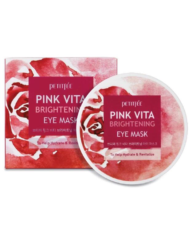 Petitfee Pink Vita Brightening paakių padeliai (60 vienetų)